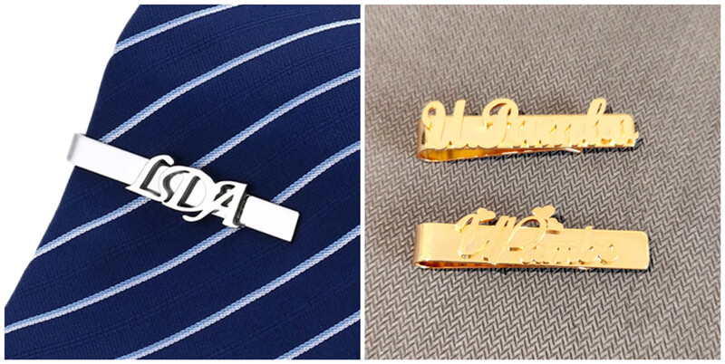 personalized sterling silver tie bar suppliers, wholesale engraved customised tie pin manufacturers 
